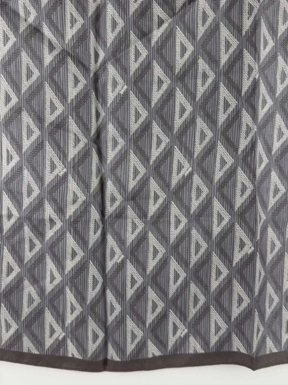 Dior Scarf Gray Silk Vintage